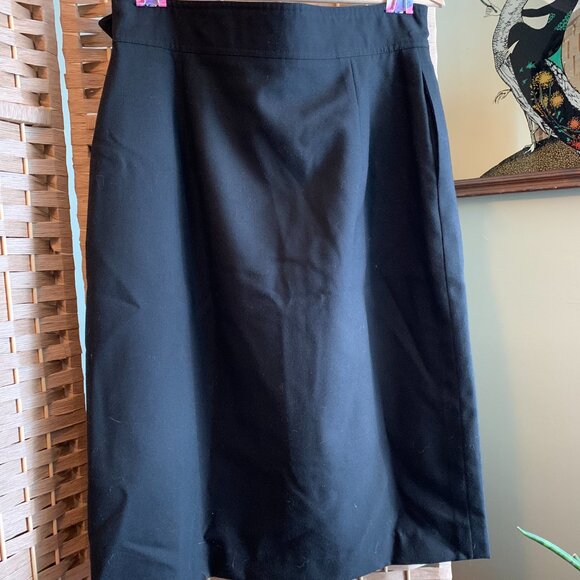 Vintage Academia Lined Riviera Wool Skirt - Picture 3 of 5